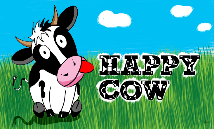 Happy Cow font