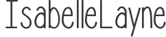 IsabelleLayne font