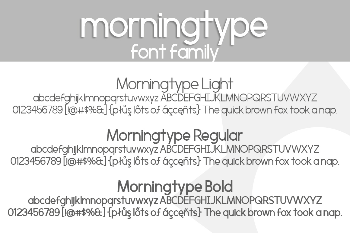 Morningtype font