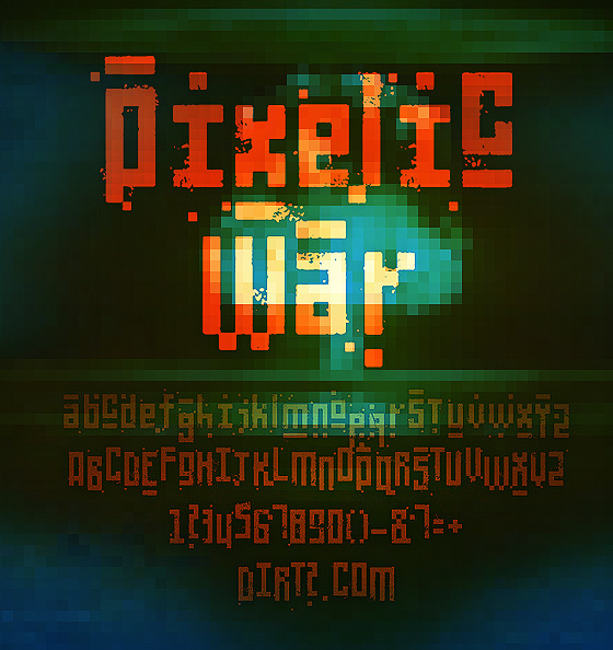 Pixelic War font