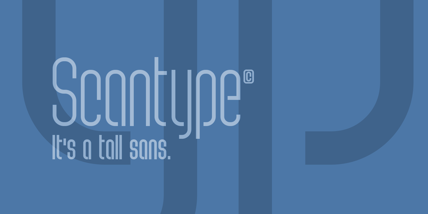 Scantype Black PERSONAL USE font