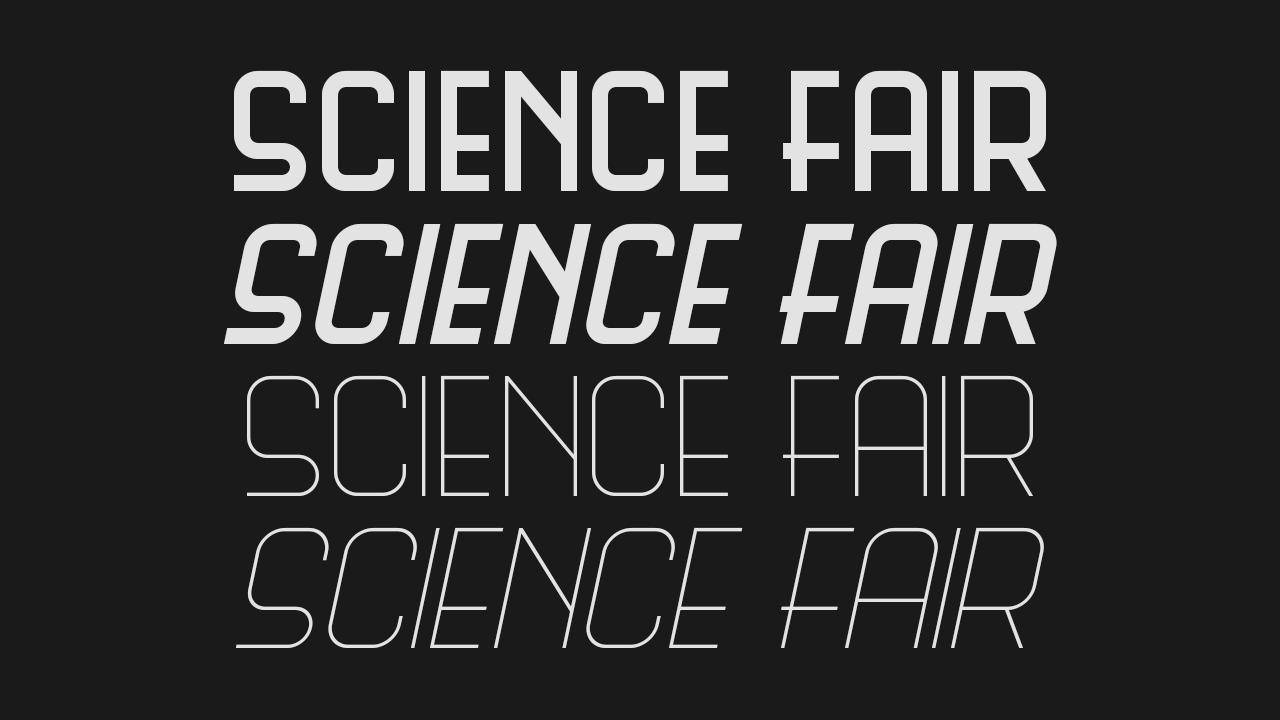 Science Fair font