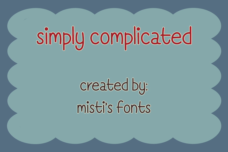 Simply Complicated font