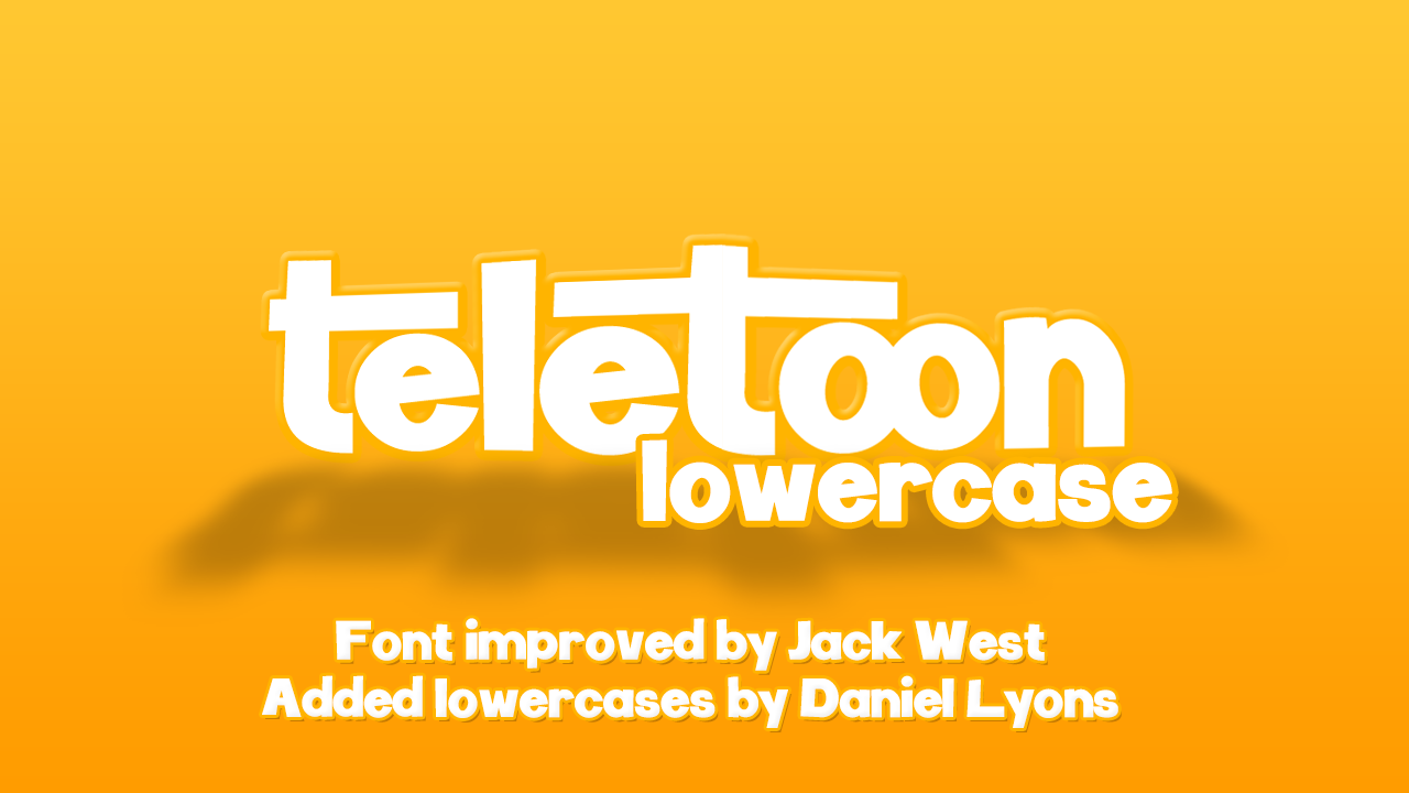 Teletoon Lowercase font