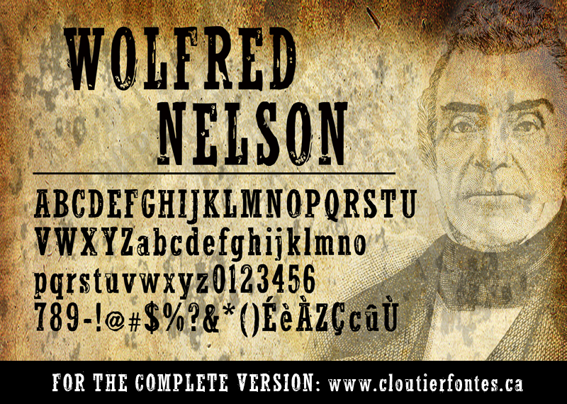 WolfredNelson font