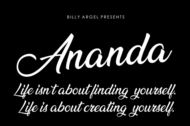 Ananda Black font