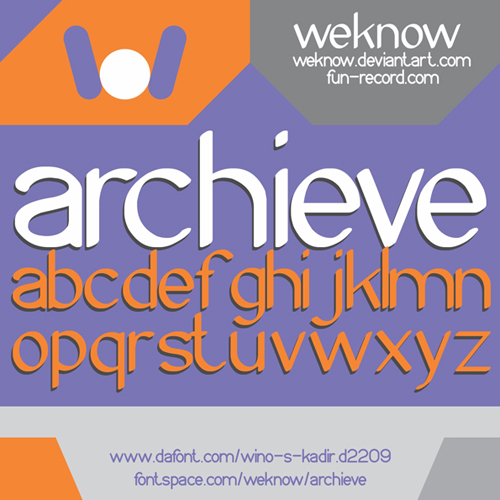 Archieve font