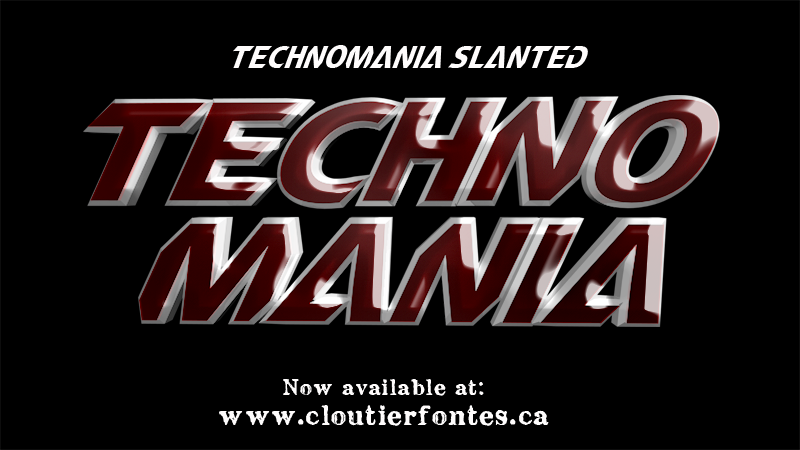 CF TechnoMania font