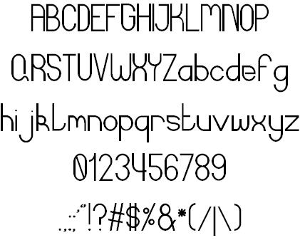 Curvada Out font