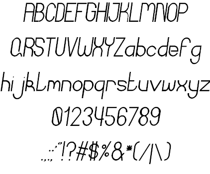 Curvada Out font