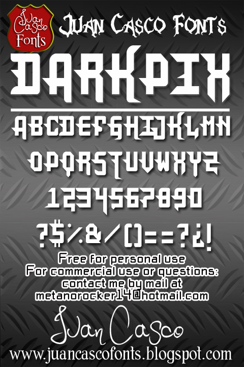 DarkPix font