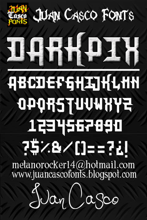 DarkPix font