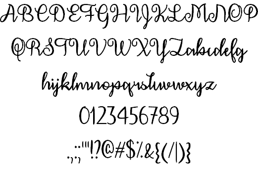 December Calligraphy font