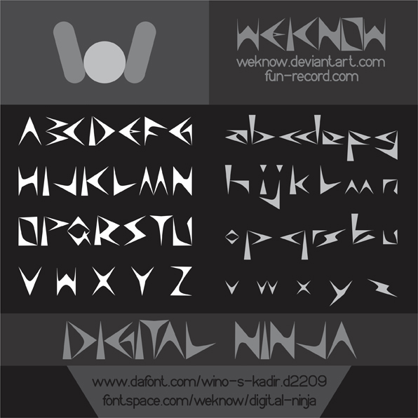 Digital Ninja font