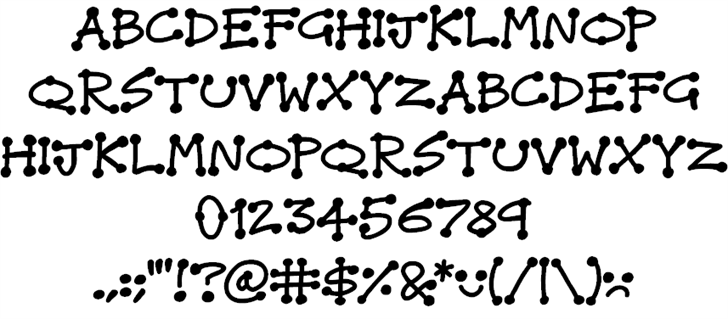 Dot Stick Doodles font