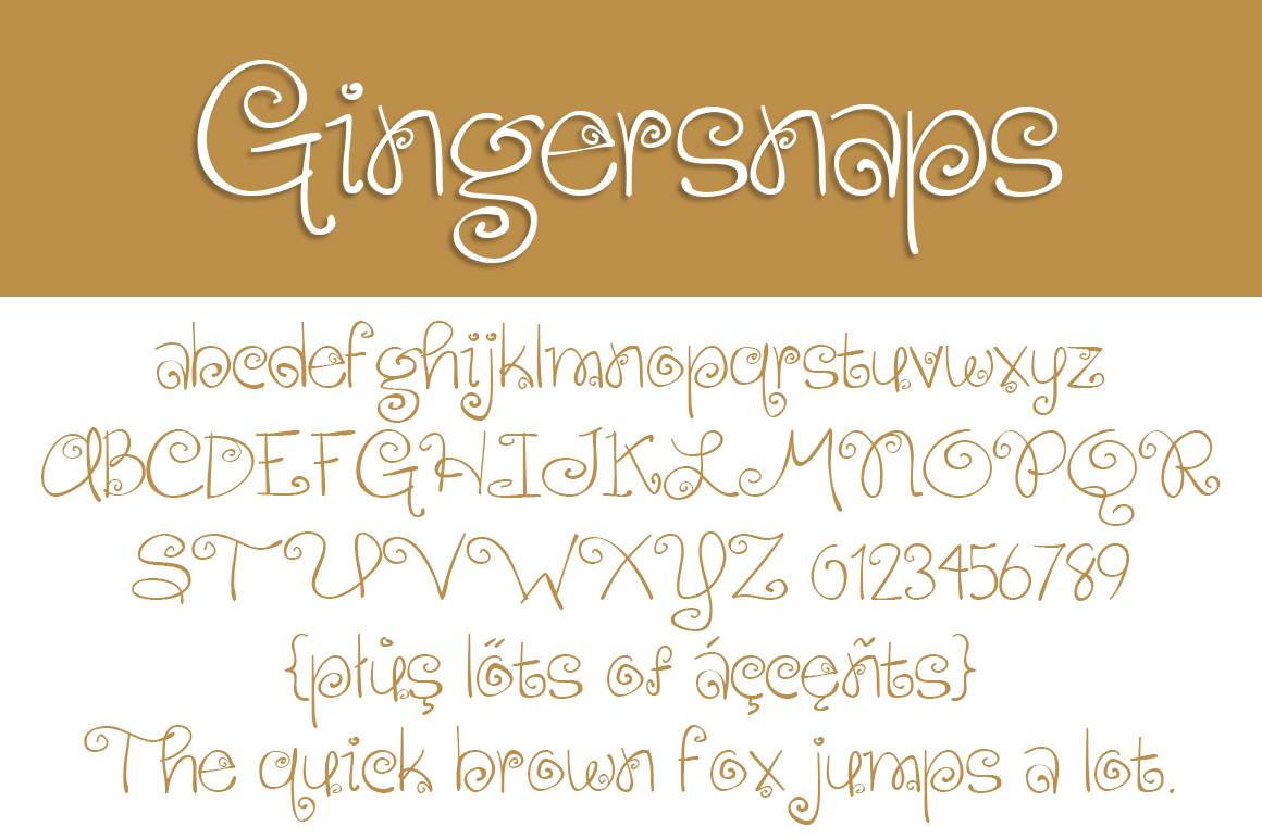 Gingersnaps font