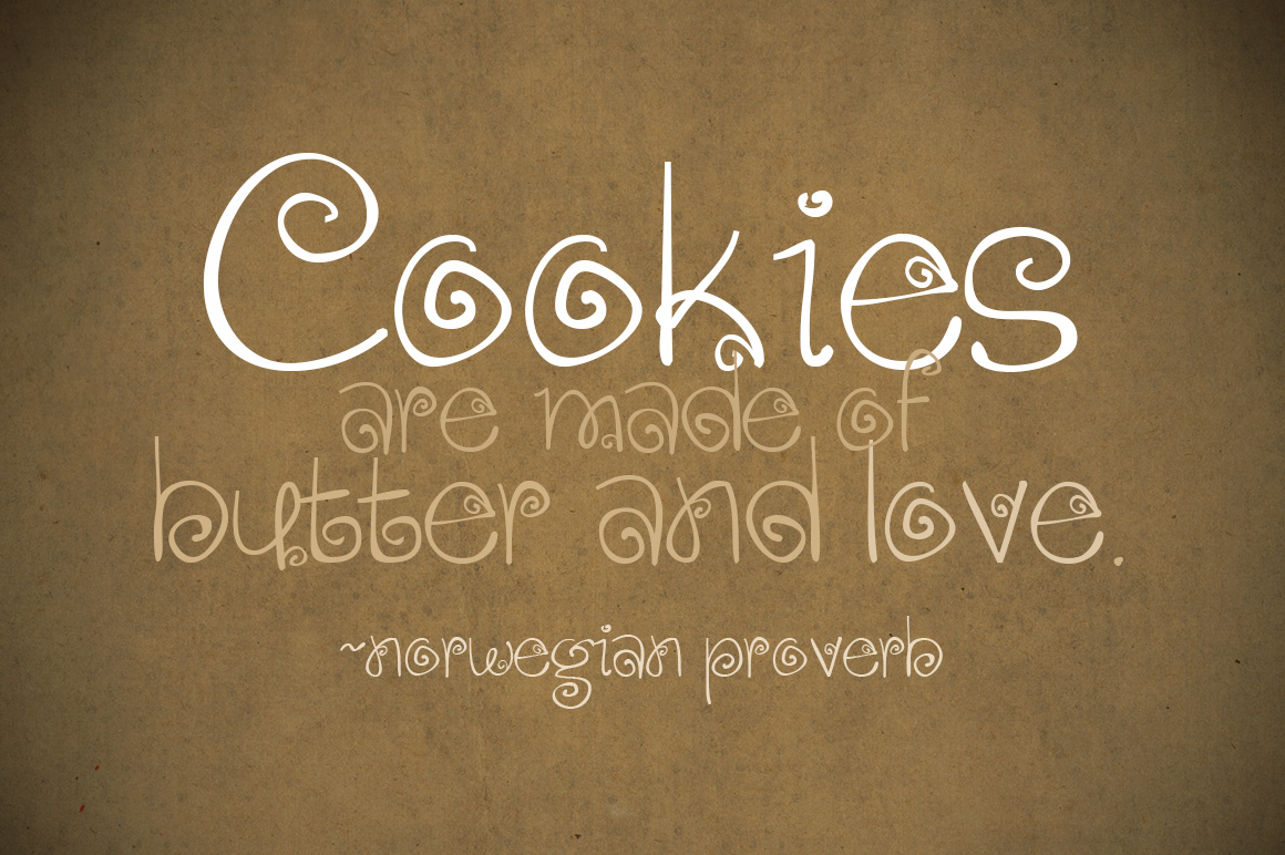 Gingersnaps font