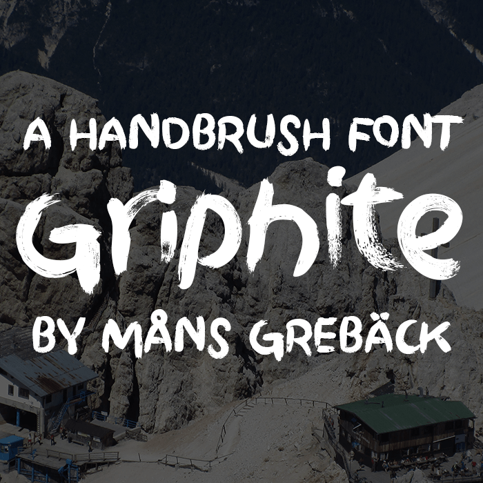 Griphite Drop PERSONAL USE font