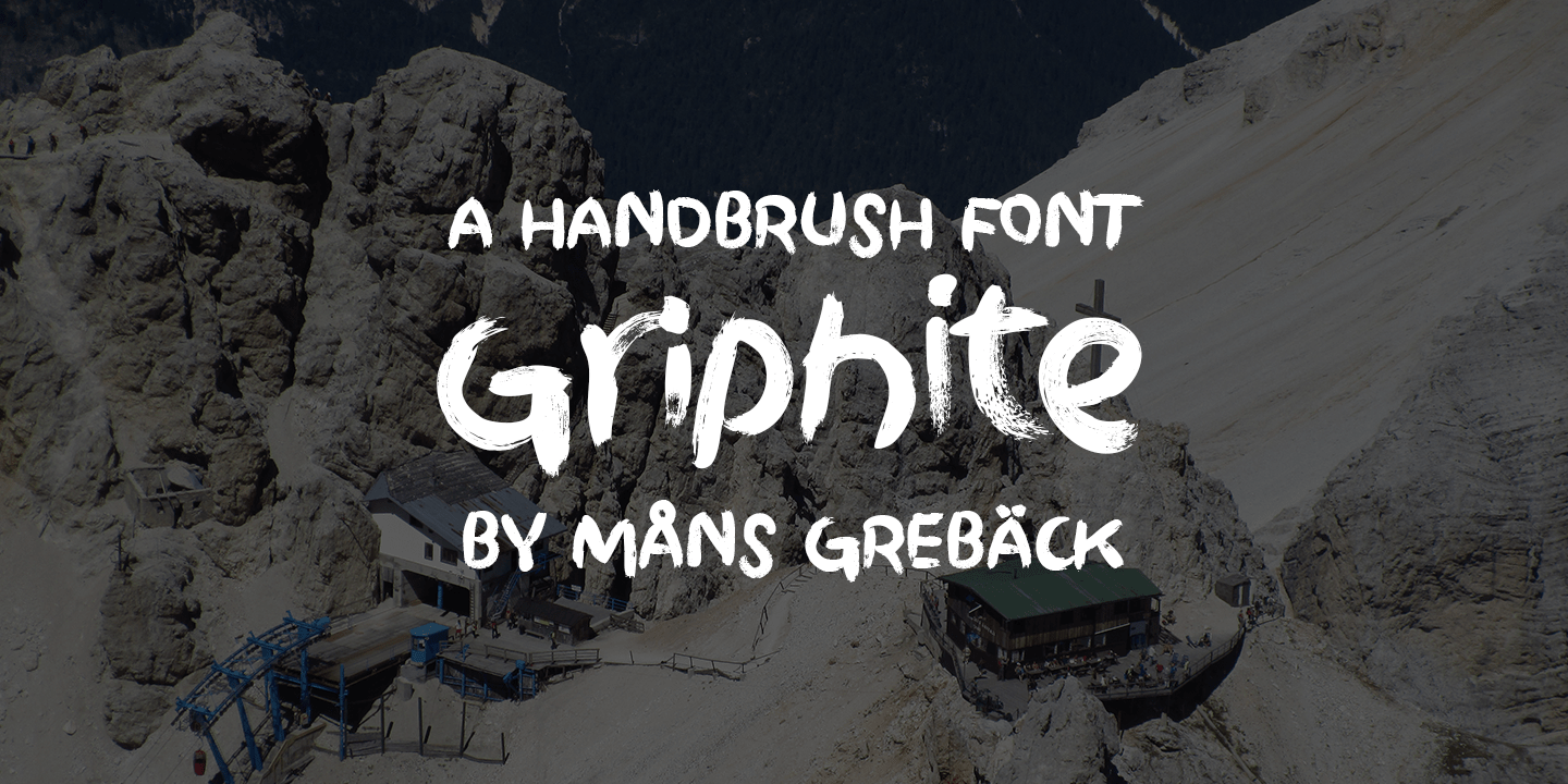 Griphite Drop PERSONAL USE font
