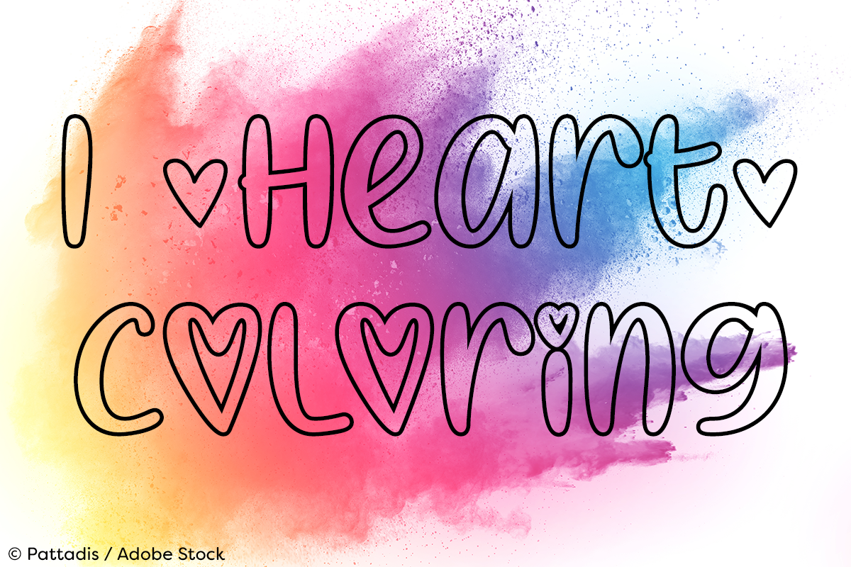 I Heart Coloring font