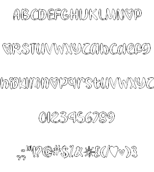 I Heart Coloring font