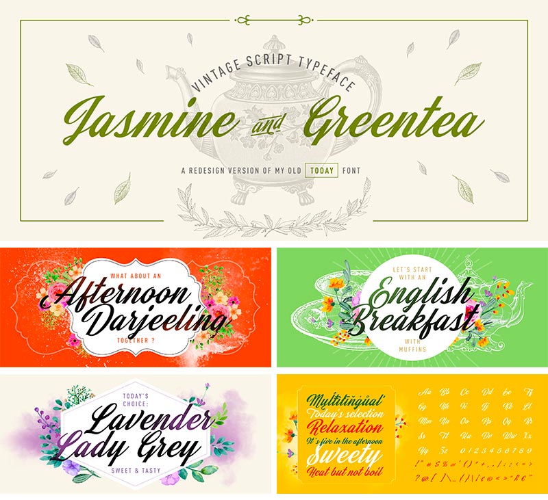 Jasmine And Greentea font