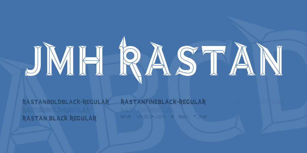 JMH Rastan Bold Black font