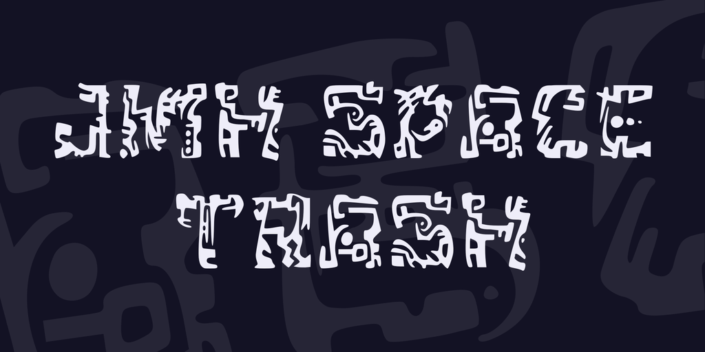 JMH Space Trash font