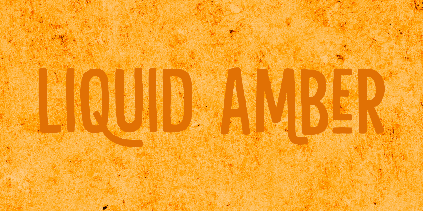 Liquid Amber DEMO font