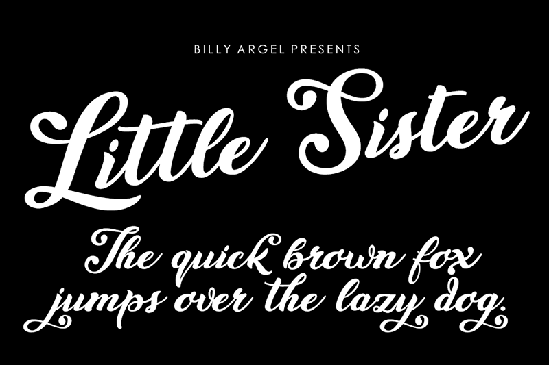 Little Sister Personal Use font