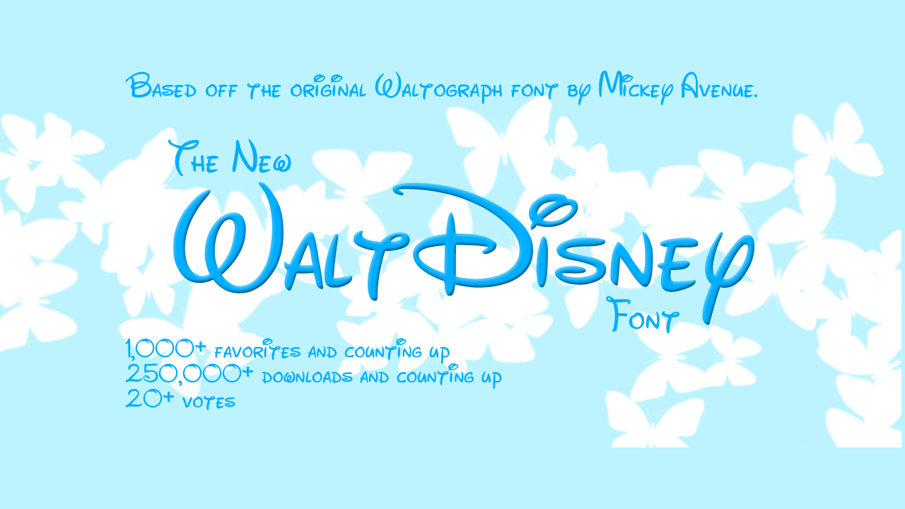 New Walt Disney UI font