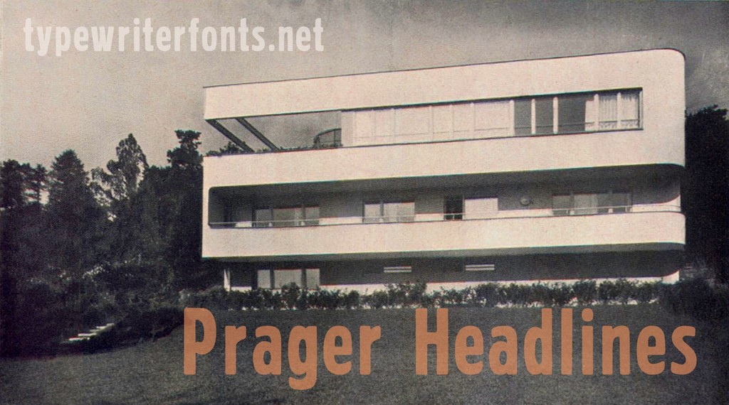 Prager Headlines font