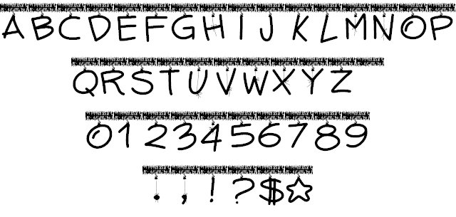 PWTinselLetters font