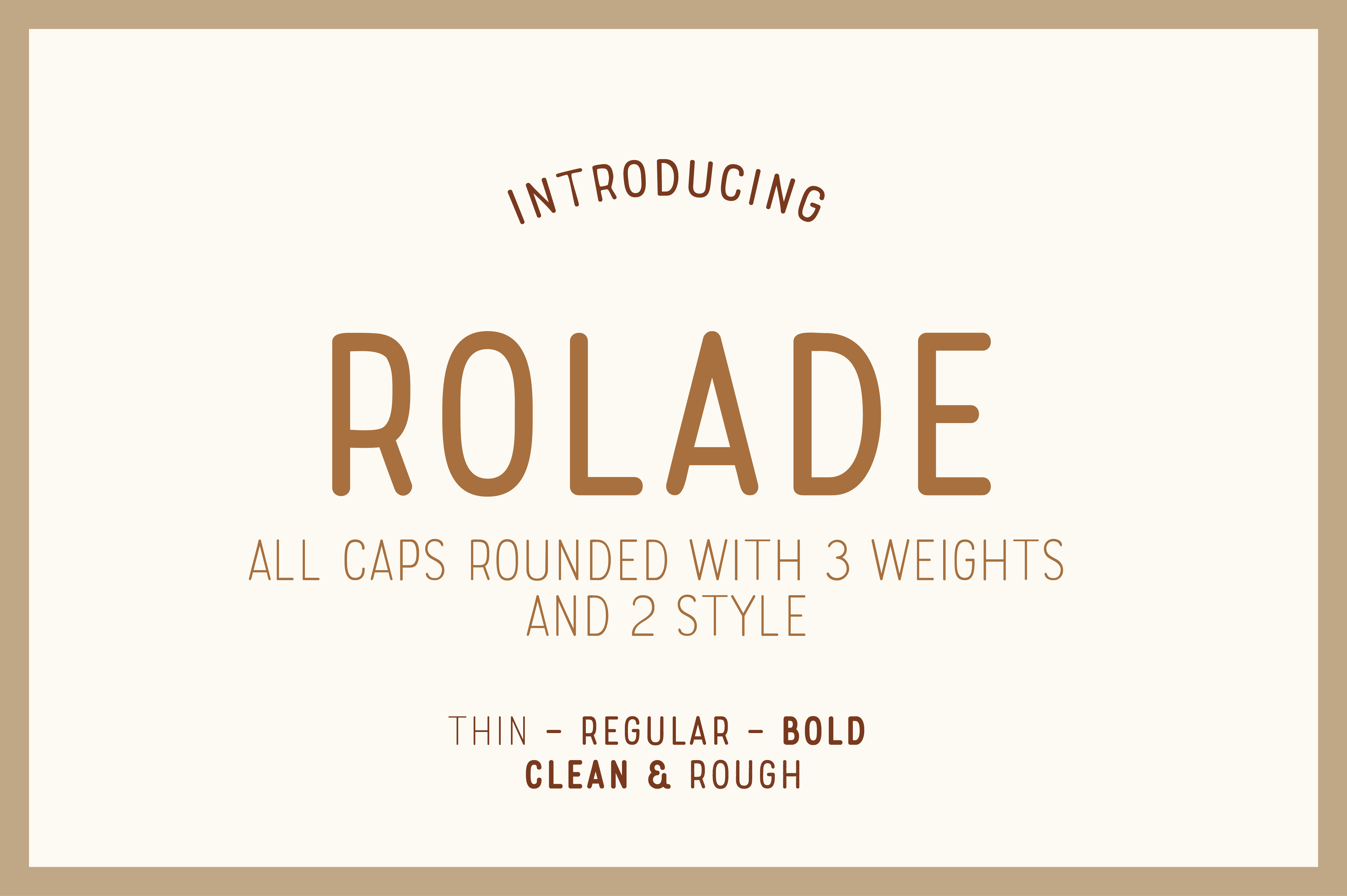 Rolade Free font