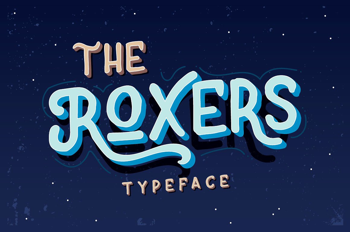 Roxers Rough Typeface font