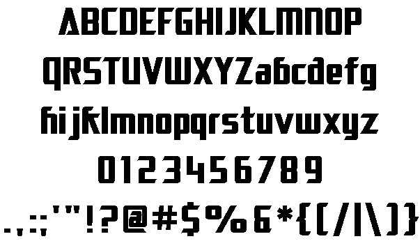 SF Electrotome Condensed font