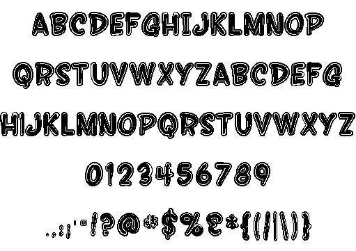 SF Wonder Comic Inline font