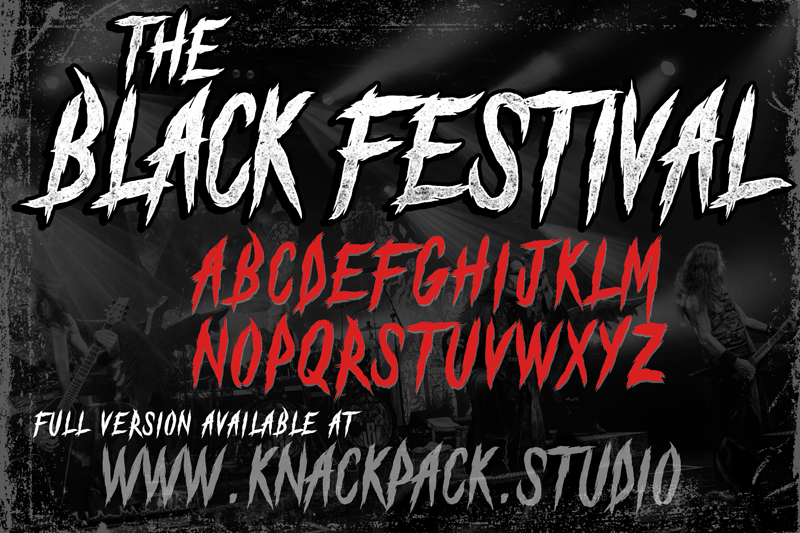 The Black Festival  DEMO font