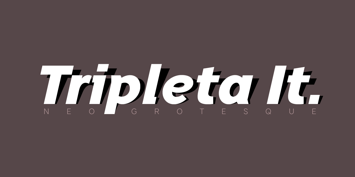 Tripleta font