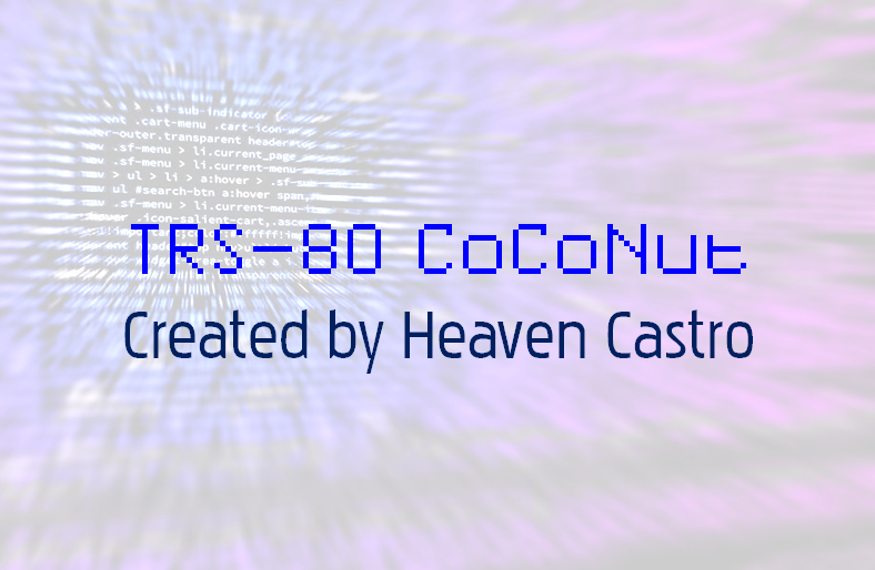 TRS-80 CoCoNut font