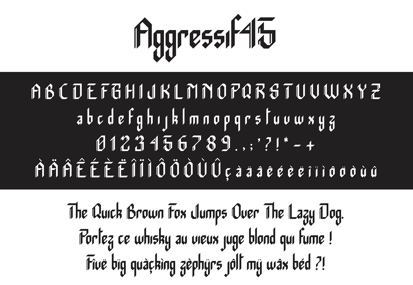 Aggressif font