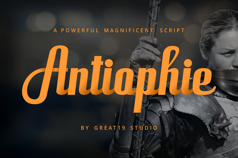 Antiophie  personal use only font