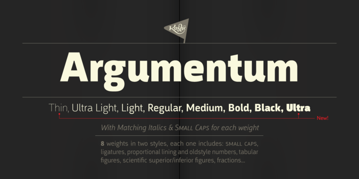 Argumentum 15 font