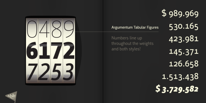 Argumentum 15 font