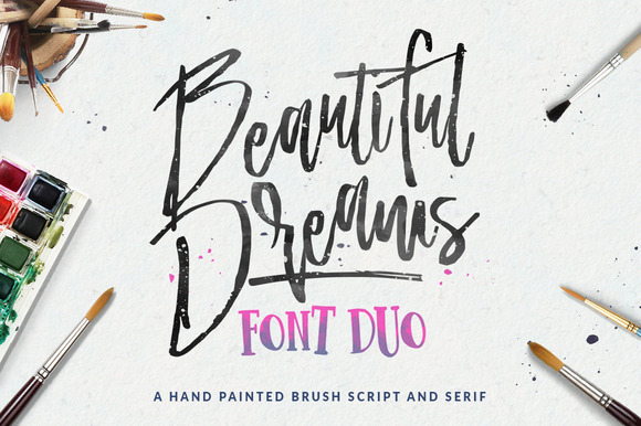 Beautiful Dreams Brush font
