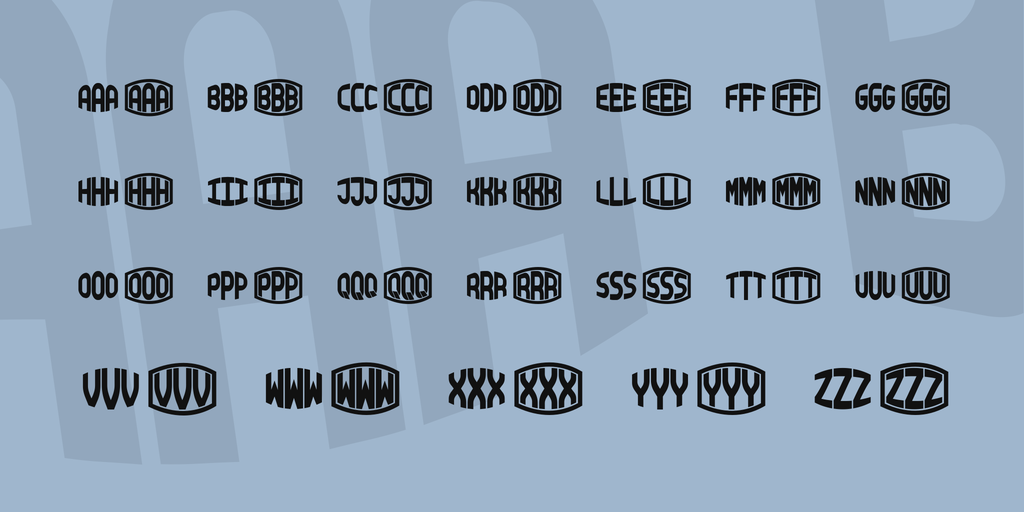 Blocky Monogram font