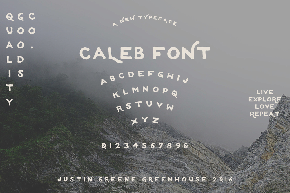 Caleb font