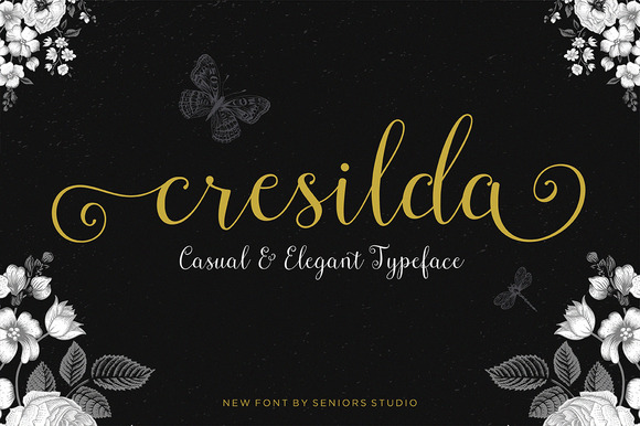 Cresilda Script font