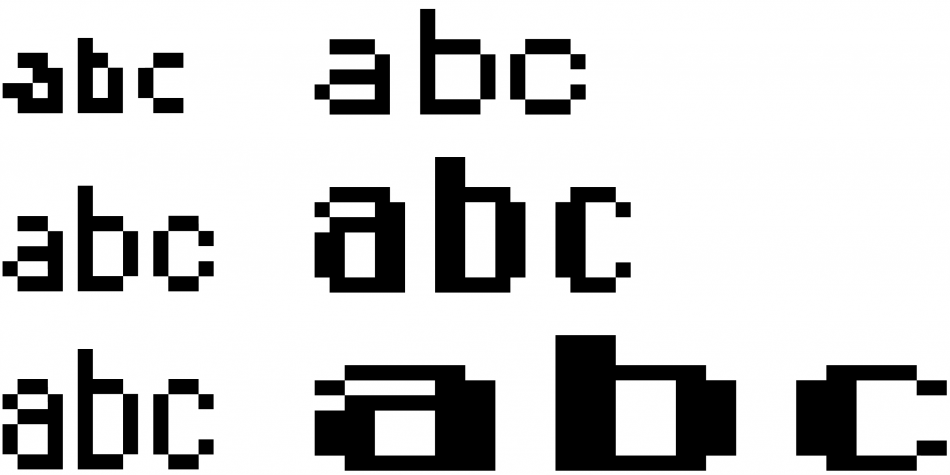 DePixel font