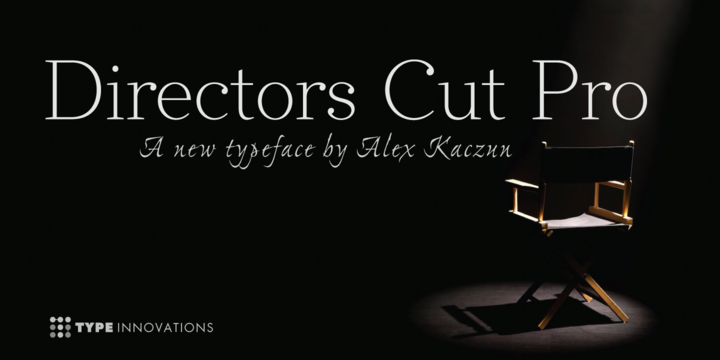 Directors Cut Pro   font